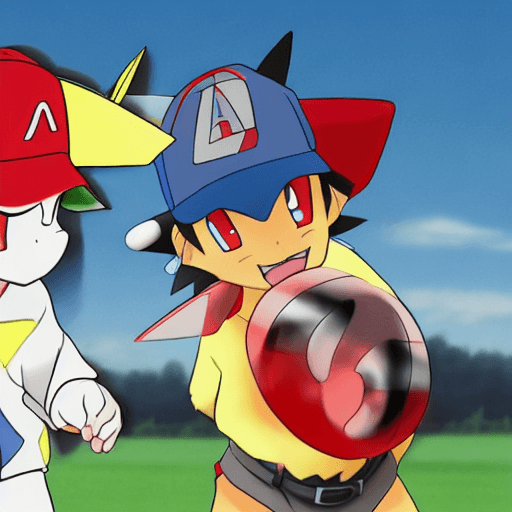 AI generated: Hyper realistic photo of Ash Ketchum and Pikachu in a bloody battle between Team Rocket