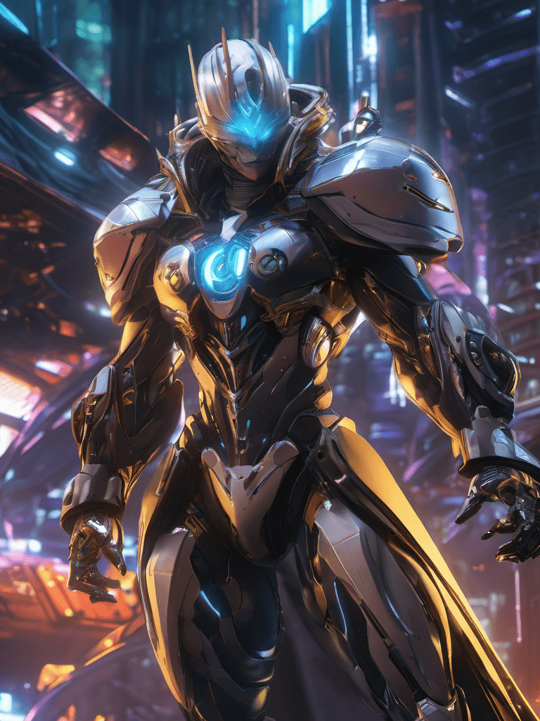AI generated: close up of a cybernetic super villain Anime Character, epic composition, art, 4k, high quality, fin...