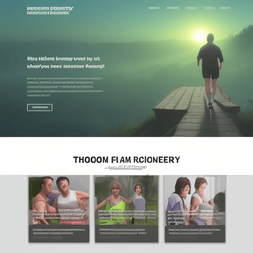 AI generated: background for the main page of the site dedicated to health recovery