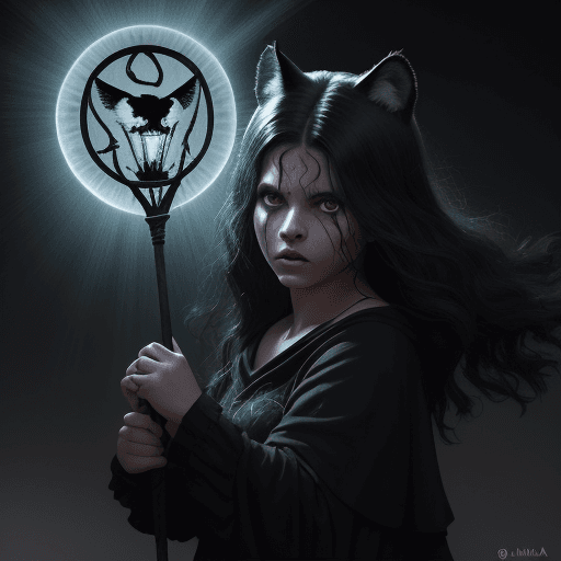 AI generated: La Bruja Joven:
Introduce una figura misteriosa, la joven bruja, caminando con una capa que ondea al...