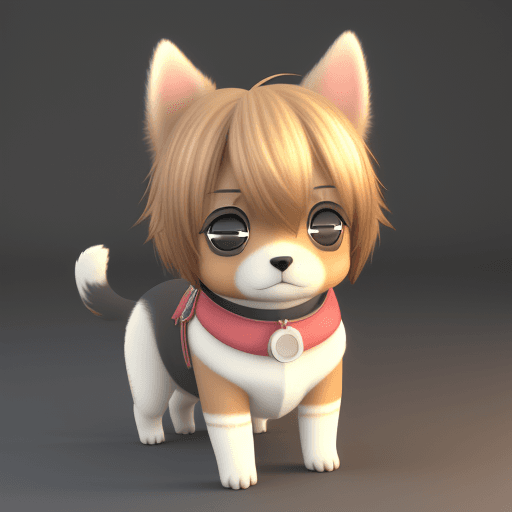 AI generated: lindo, chibi, perrito, 3d --ar 4:7 --v 5. 2
