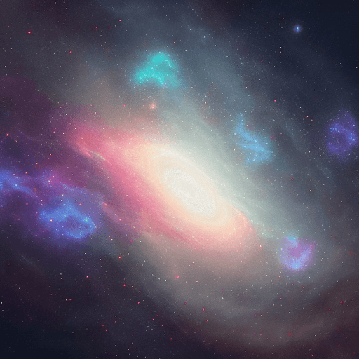 AI generated: galaxies, spirals, space, nebulae, stars, smoke, iridescent, intricate details, schnauzer shaped, oc...