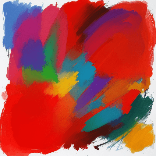 AI generated: arte abstracto estylo picasso , colores red y esmeralda.estylo canva