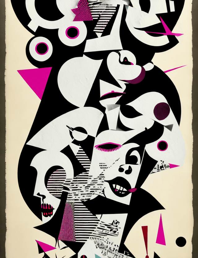 AI generated: Unapologetic, Perfectcore, bizarre, freaky graphic poster, strong graphic, line, Behance, award - wi...
