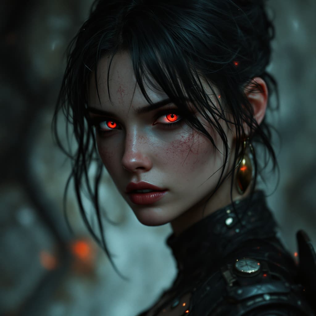 AI generated: 1 girl like jill valentine from resident evil 3 remake, redshift style, perfect face, intricate, ele...