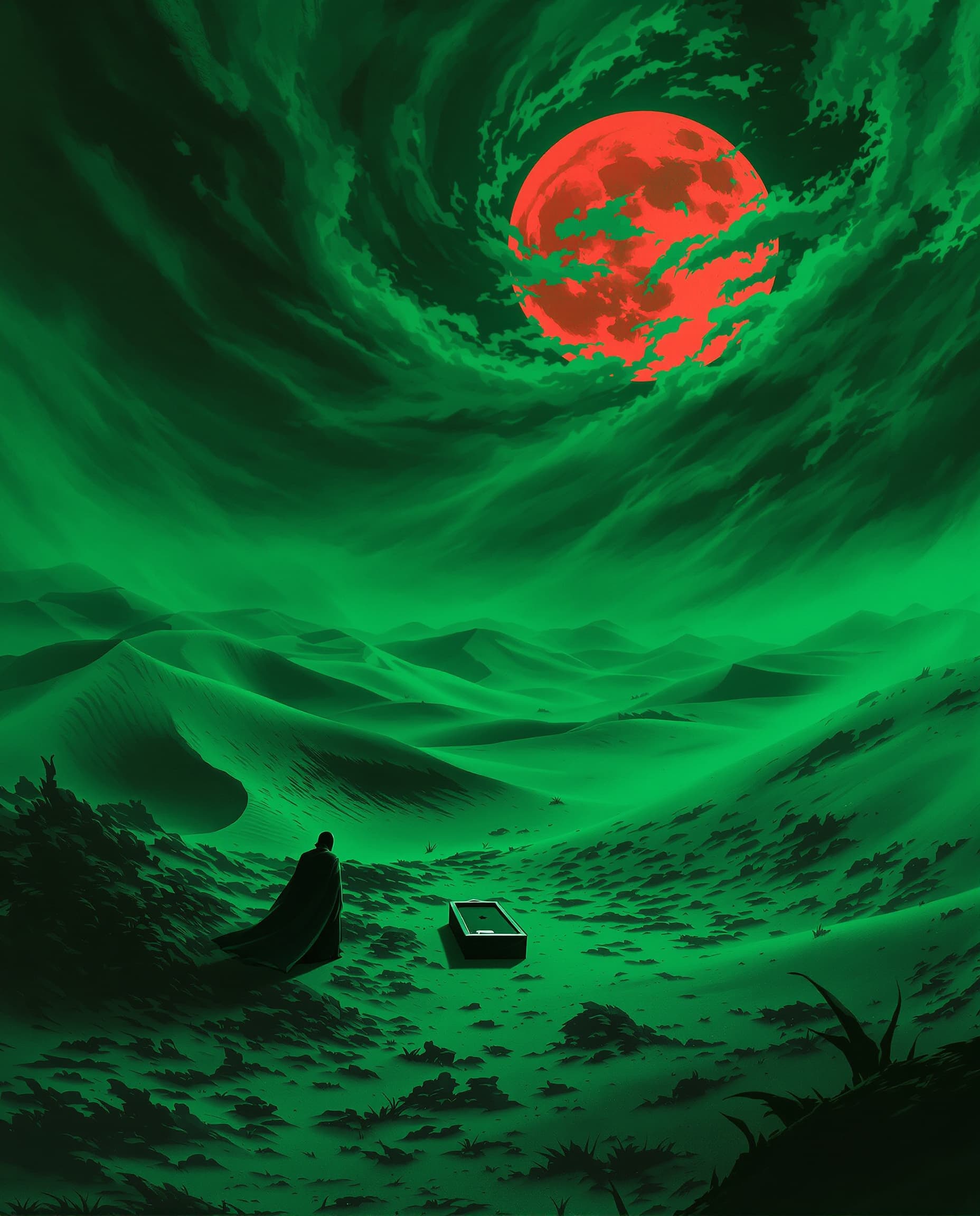 AI generated: A dark, photorealistic, and nightmarish scene depicting a surreal interpretation of a witch sacrific...
