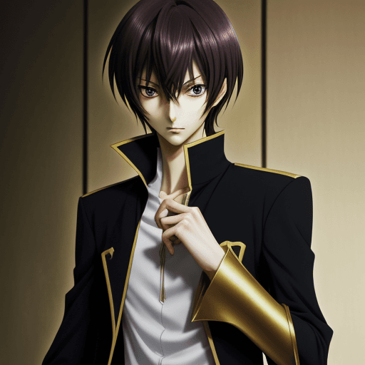 AI generated: combination of lelouch and light yagami
