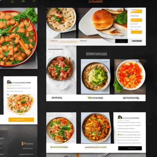 AI generated: website ui for a meal planning