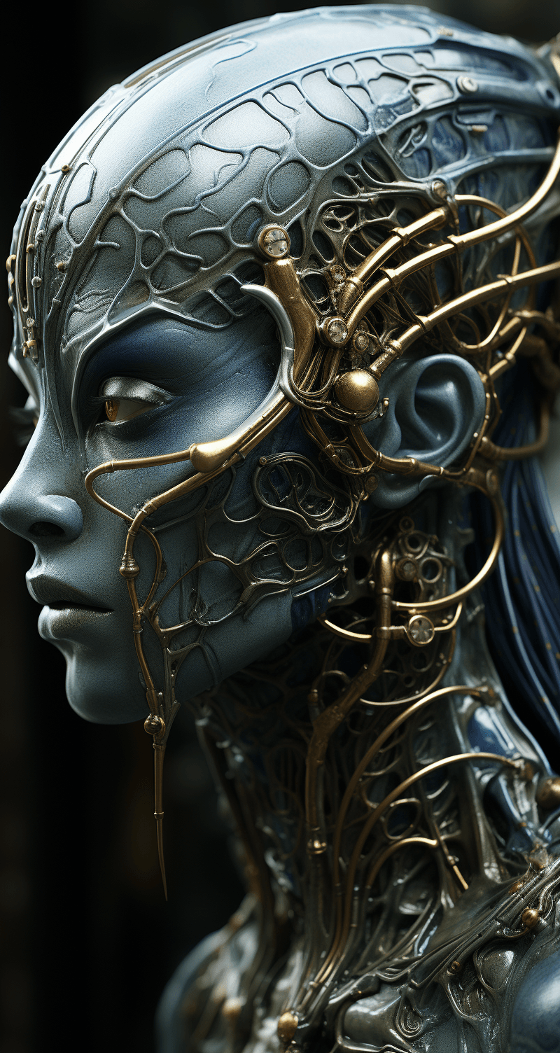 AI generated: female alien, side view, entire body, realism, gritty --ar 68:128 --s 750 --v 5.2
