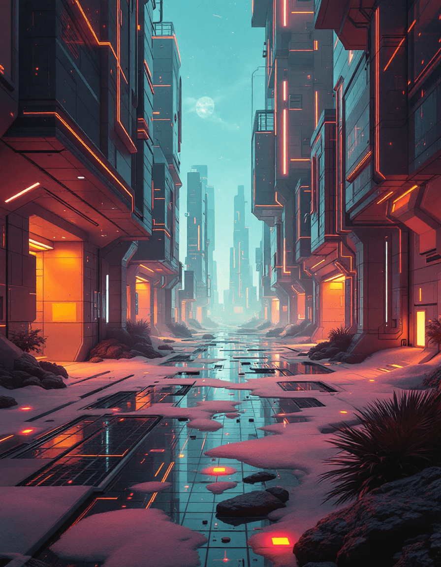 AI generated: A futuristic scenario in the style of Futuristic Grid Aesthetics