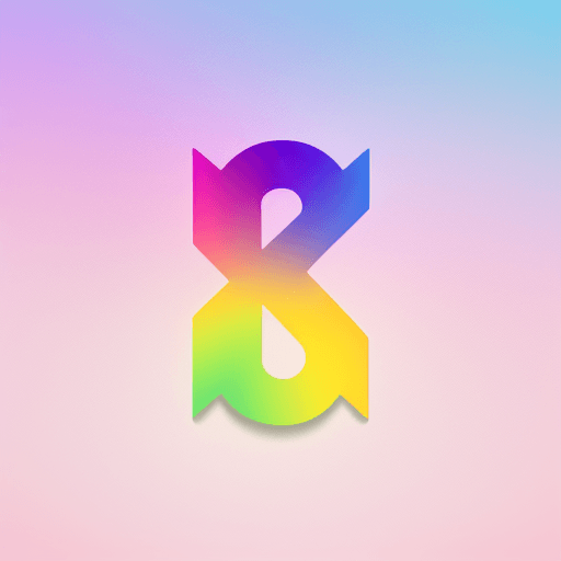 AI generated: Colorful gradient (P) letter logo