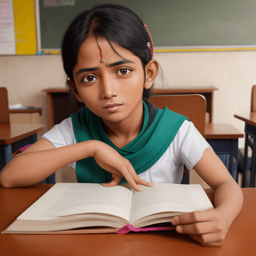 AI generated: Guru denga para murid