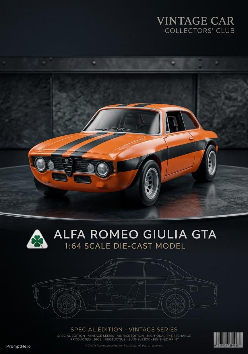 AI generated: Car poster printable a4 sheet version 
