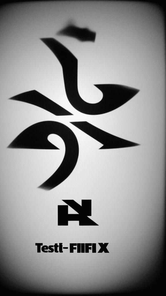 AI generated: Faça uma logo de um F, tri-x, x-ray film --testpfx