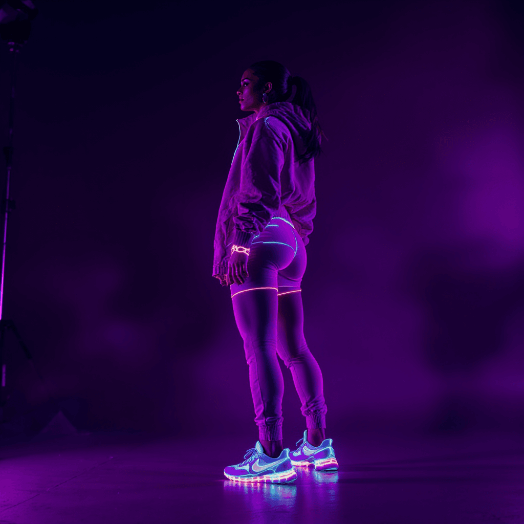 AI generated: fashion photography, professional yougn woman fitness model, shot with Canon eos r3, 50mm f/1.2 rf l...