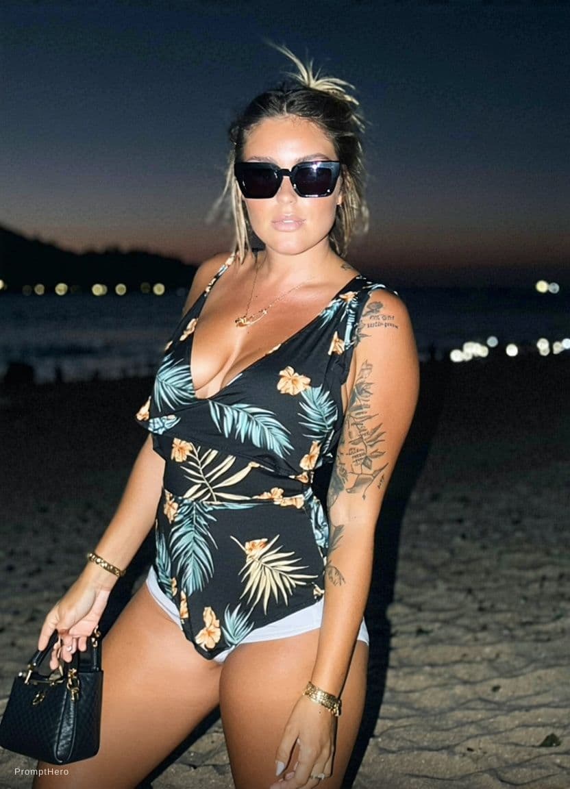 AI generated: Replace cloth with bikni