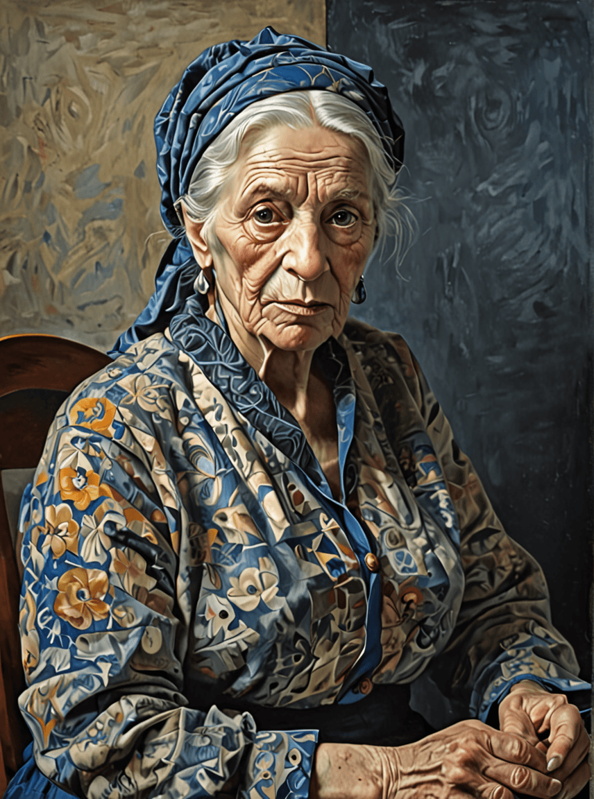 AI generated: Create a stunning oil painting on canvas that combines the artistic styles of Pablo Picasso and Clau...