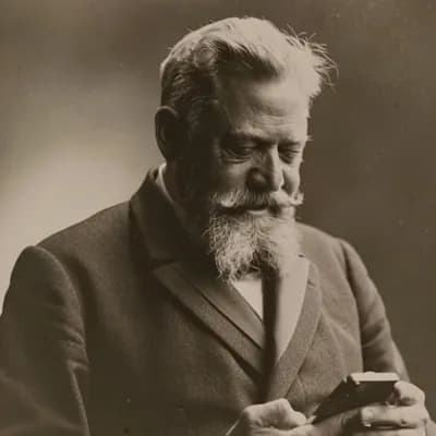 AI generated video: Make the man look down to the phone and smile speaking Swedish