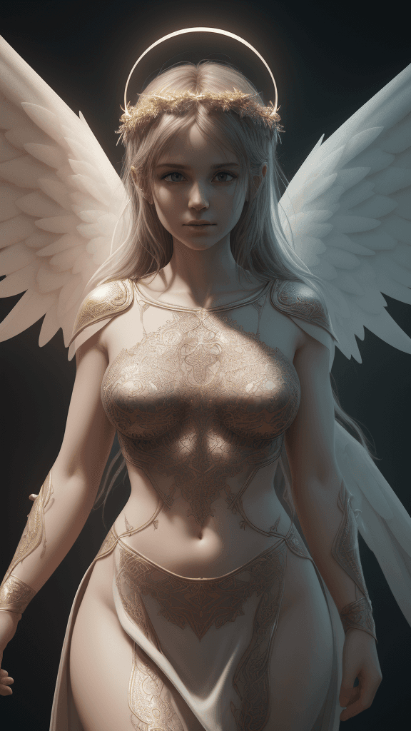 AI generated: sRGB 8k 16k Who said a angel has a halo, intricate artwork . octane render, trending on artstation, ...