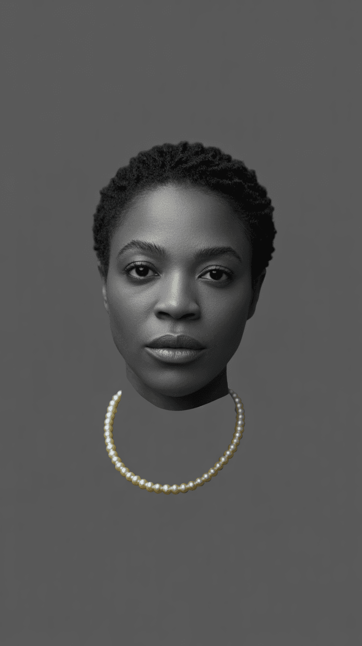 AI generated: black-and-white-image-of-a-black-woman-character-with-a-little-bit-of-yellow-glow-but-vertical-80272...