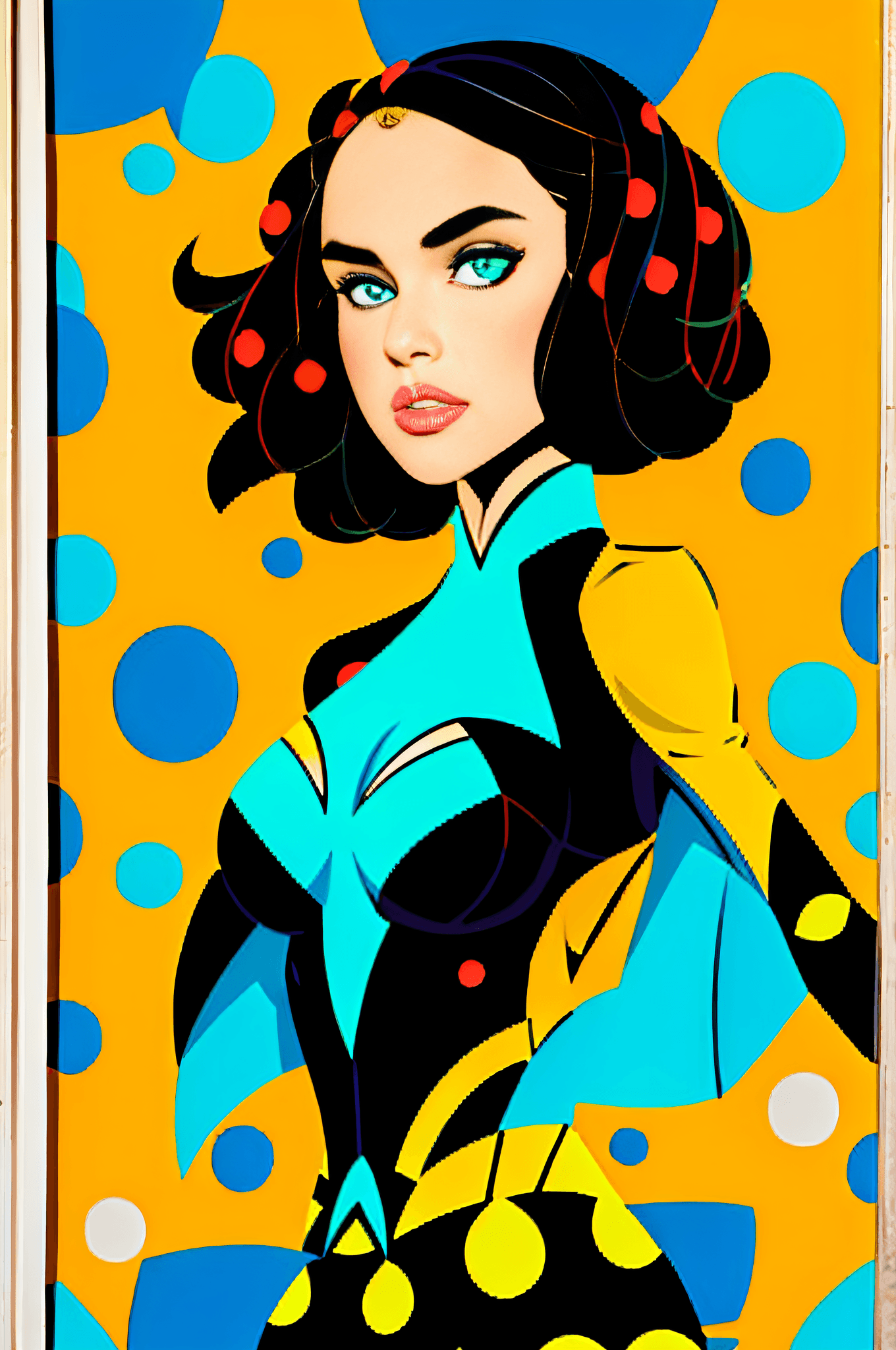 AI generated: jim lee, 1girl, omaru polka , ((masterpiece))
