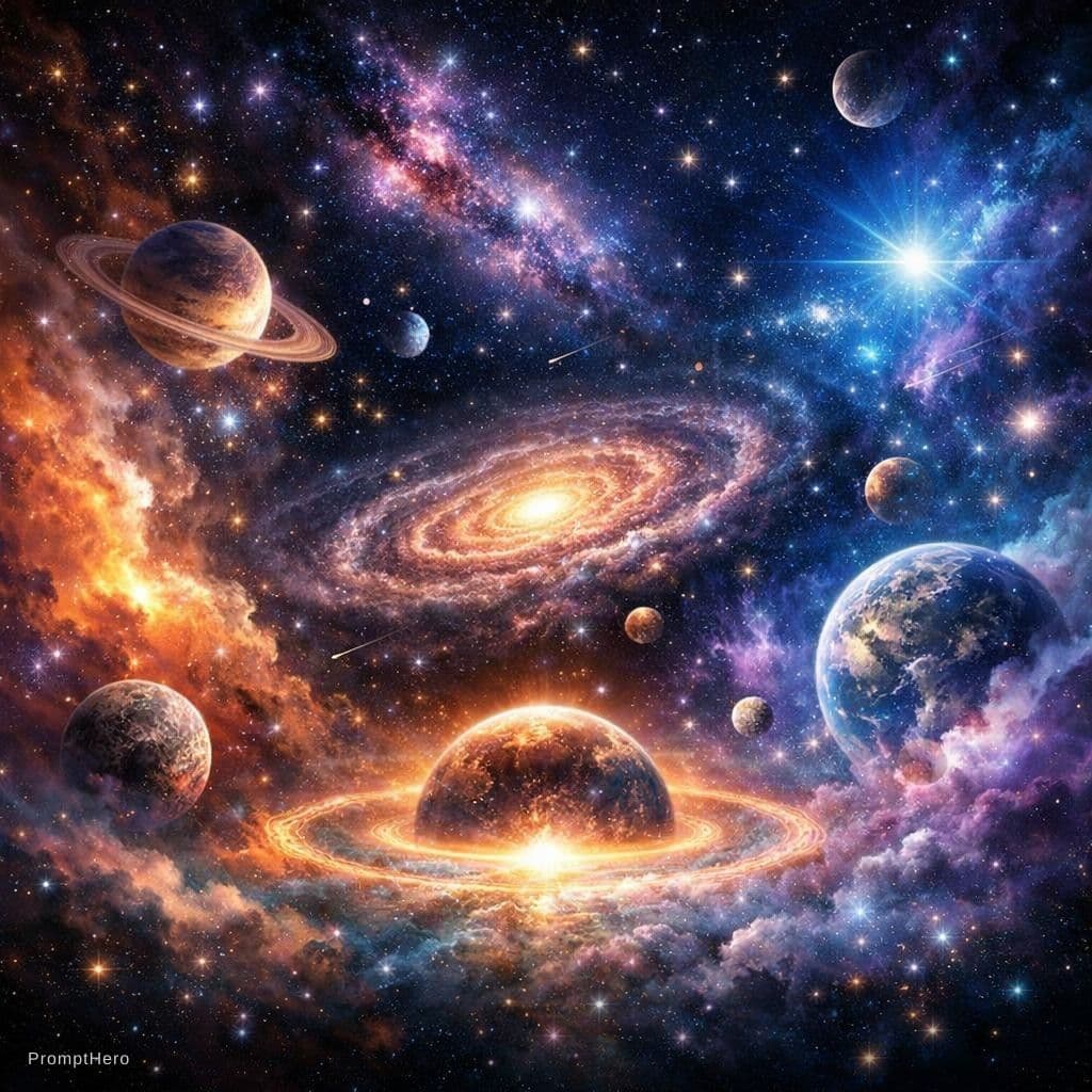 AI generated: A beautiful universe 