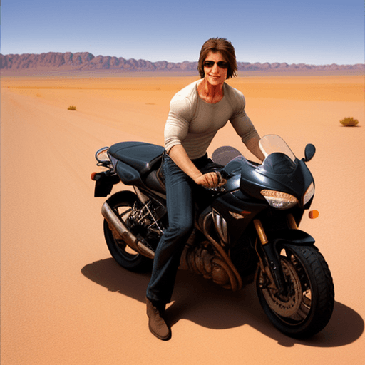 AI generated: tom cruise in desert