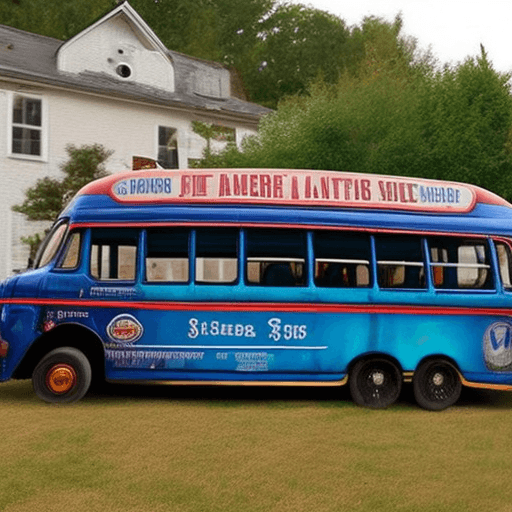 AI generated: beer bottle bus