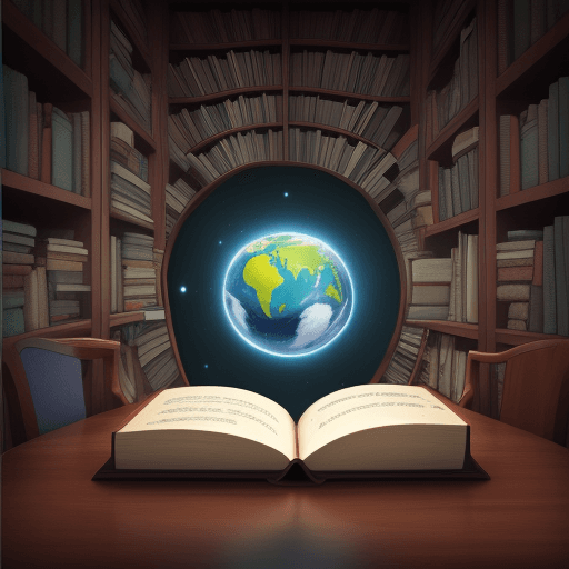 AI generated: imaginary book world

