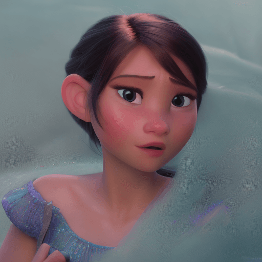 AI generated: Photo of a ultra realistic disney girl, dramatic light, pale sunrise, cinematic lighting, battered, ...