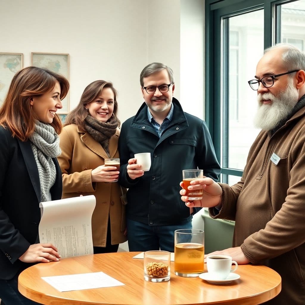 AI generated: 3 men and 2 women (a woman lawyer, a woman geologist, a man geologist, a man - programmer-itishnik, ...