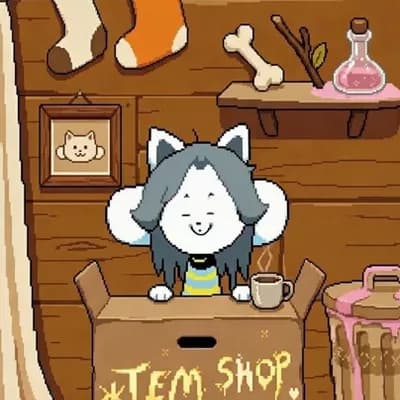 AI generated video: Animate this exact Undertale-style pixel art scene as a perfectly seamless 8-second looping idle ani...