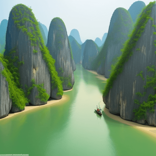 AI generated: thumnail travel Ninh Bình Việt Nam