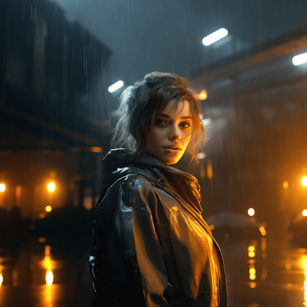 AI generated: blade runner blues, octane render, photorealistic 9, natural skin color 8, realistic 6, accurate det...