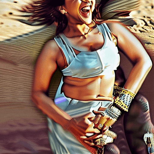 AI generated: deepika padukone,big boobs,laughing,seductive,spreading legs,beach