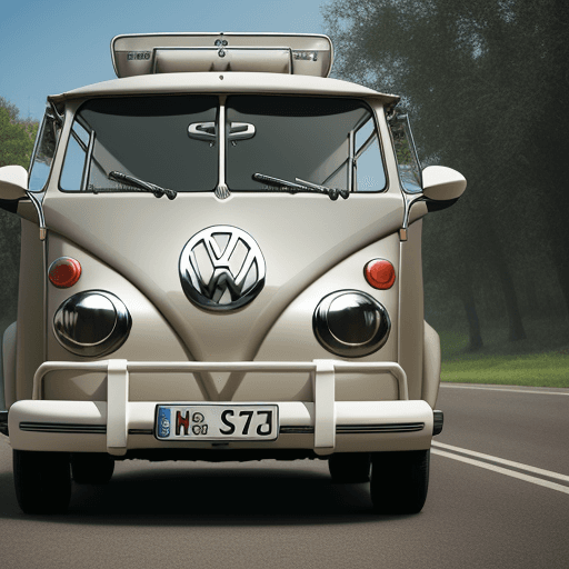 AI generated: two kissing volkswagen bullis
