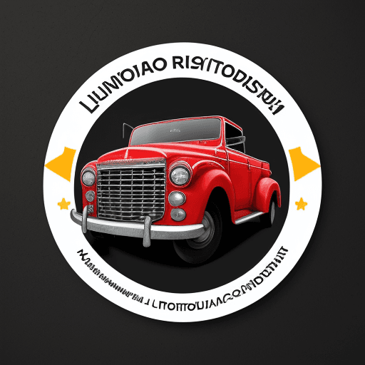 AI generated: logo que diga RutaMotorizada y autos de lujo por detras