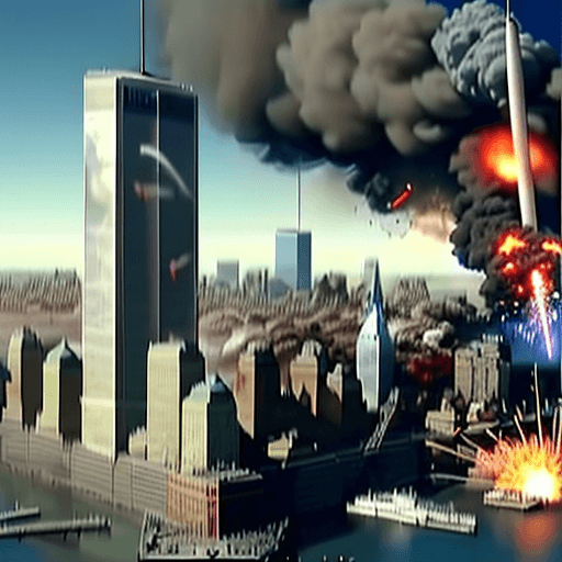 AI generated: 9/11 battle royale