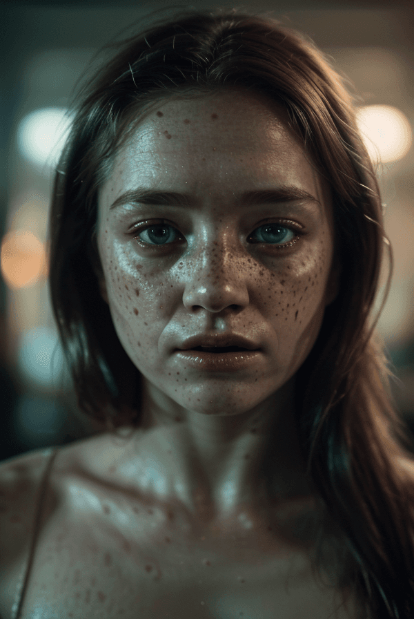 AI generated: cinematic photo, photograph, tilt shift, Horror, specular lighting, film grain, Samsung Galaxy, F/5,...