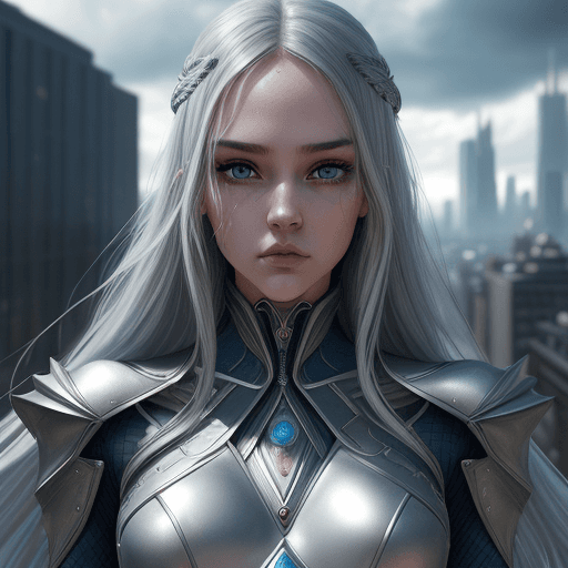 AI generated: Wizard Girl. Beautiful face. Slender body. Realistic face. Beautiful eyes. Detailed face. Detailed e...