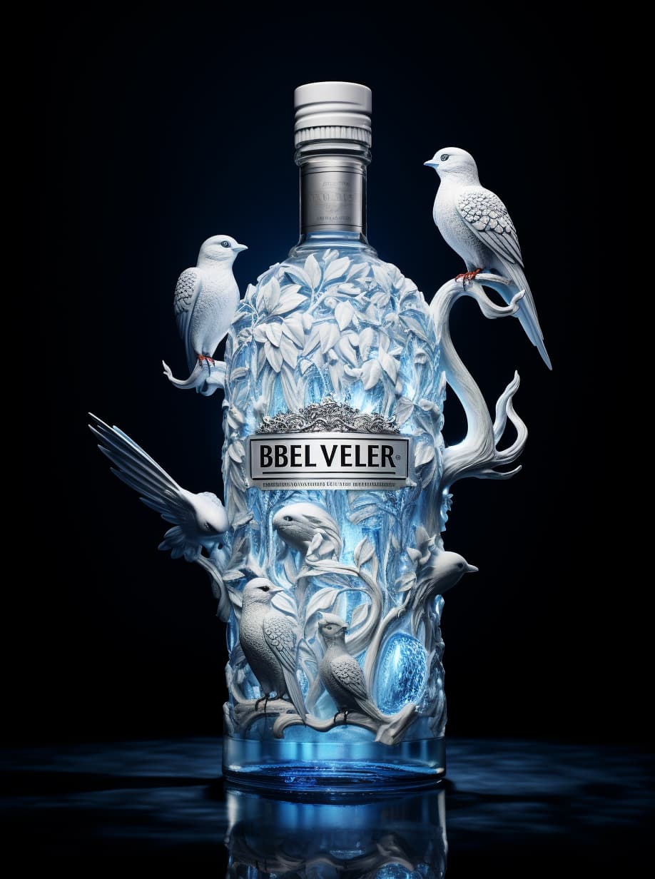 AI generated: Ad campaign of belvedere vodka. Product photo --v 5.1 --ar 3:4 