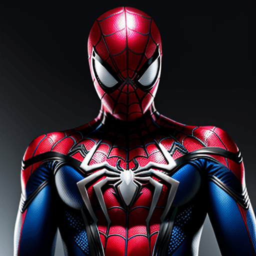 AI generated: Photo of a ultra realistic cyber toy spiderman