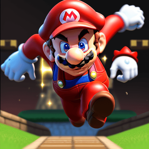 AI generated: Super-Mario running,  32k, closeup, trending on poltcount 3D, game --v 5.2 --ar 2:3 --s 700 --q 2