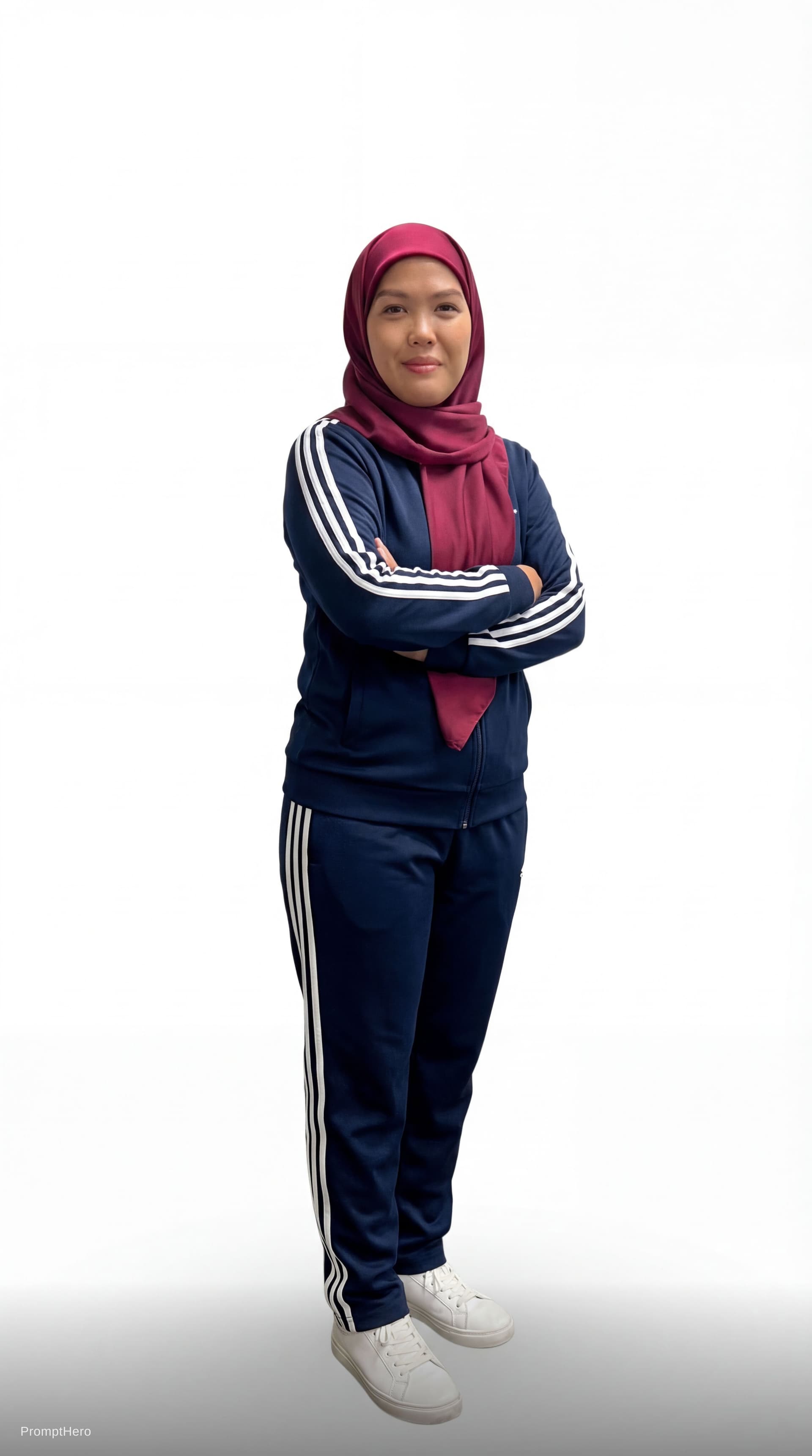 AI generated: full body, wearing sport suit