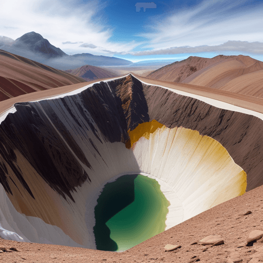 AI generated: hyperrealistic picture of the Vinicunca
