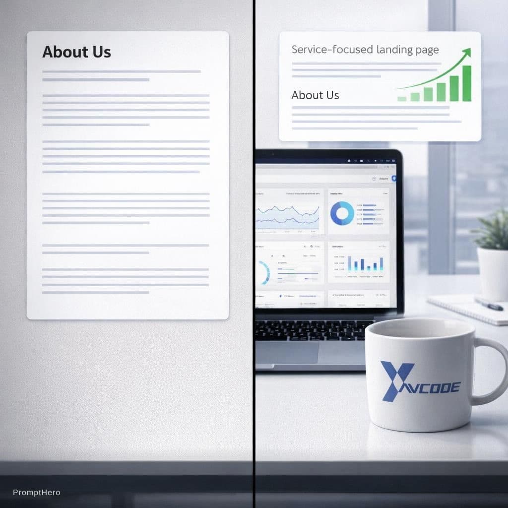 AI generated: LinkedIn post image, square format 1:1, professional split-screen composition. Left side shows a gen...