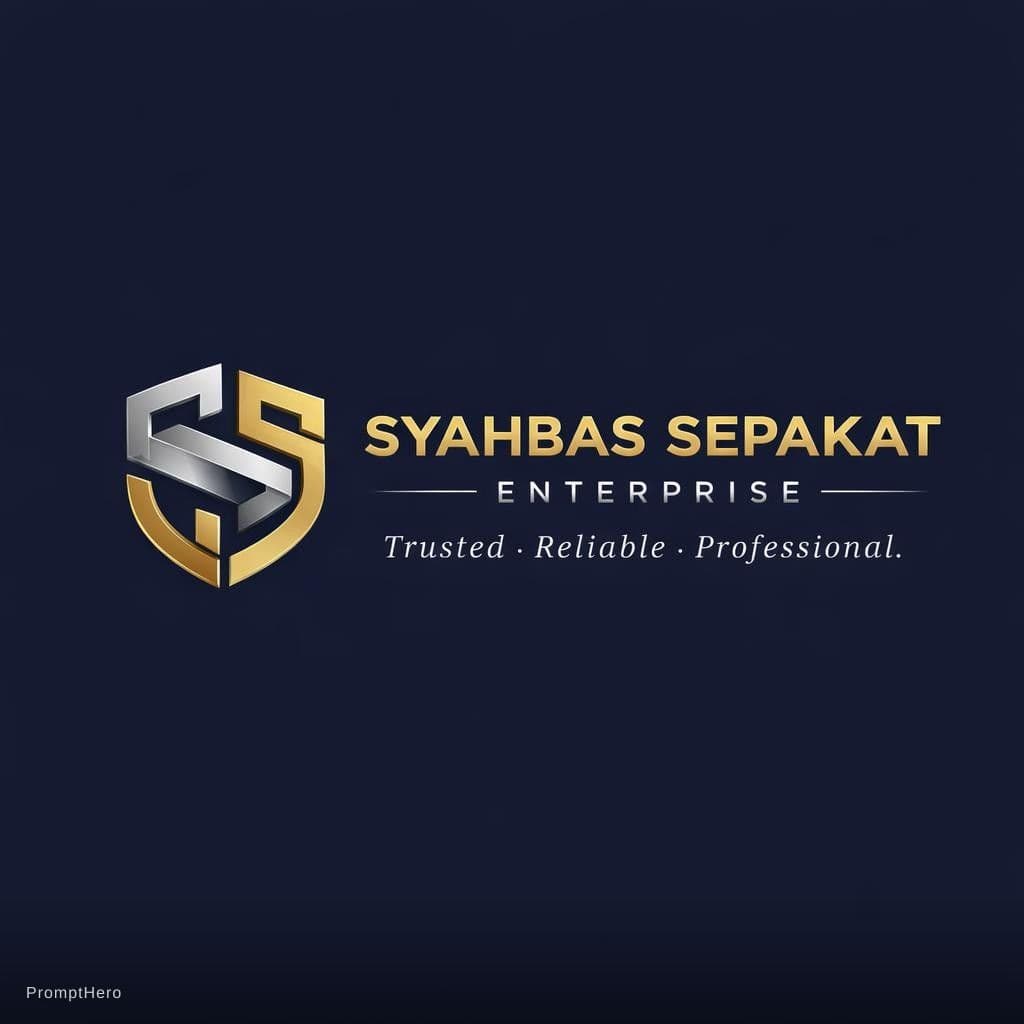 AI generated: i have a company named SYAHBAS SEPAKAT ENTERPRISE MAKE COMPANY A LOGO REGARDING THE NAME MAKE IT MOR...
