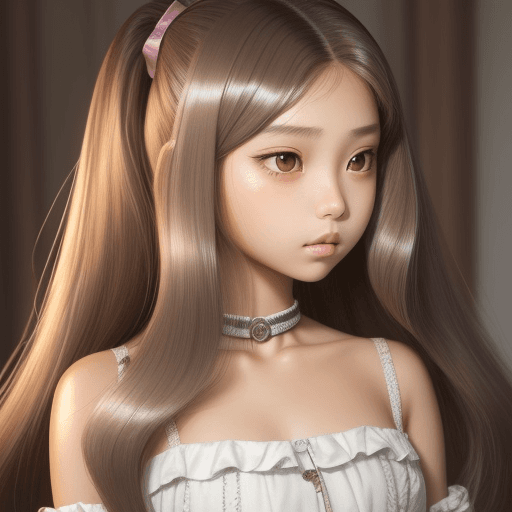 AI generated: 美少女,
13歳,
brown body,
Platinum heir.