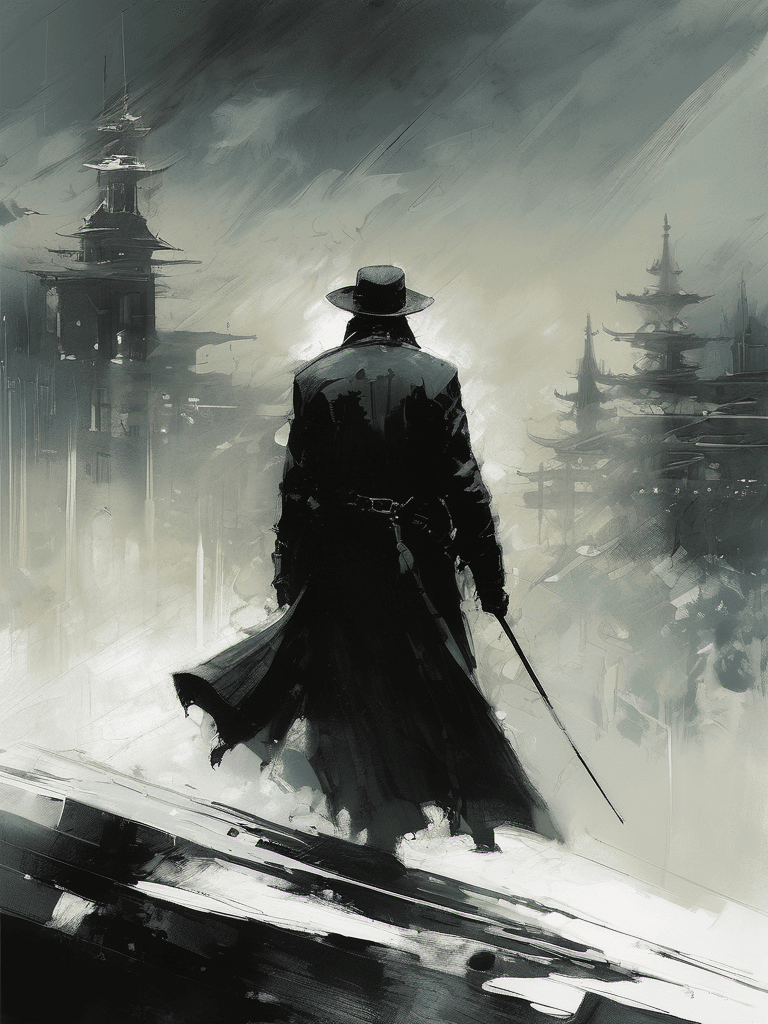 AI generated: a ghost, majestic, epic scene, digital painting, intricate details, visually captivating, by Jeremy ...