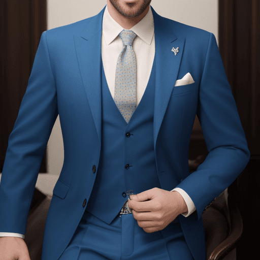 AI generated: man with a Blue suit
